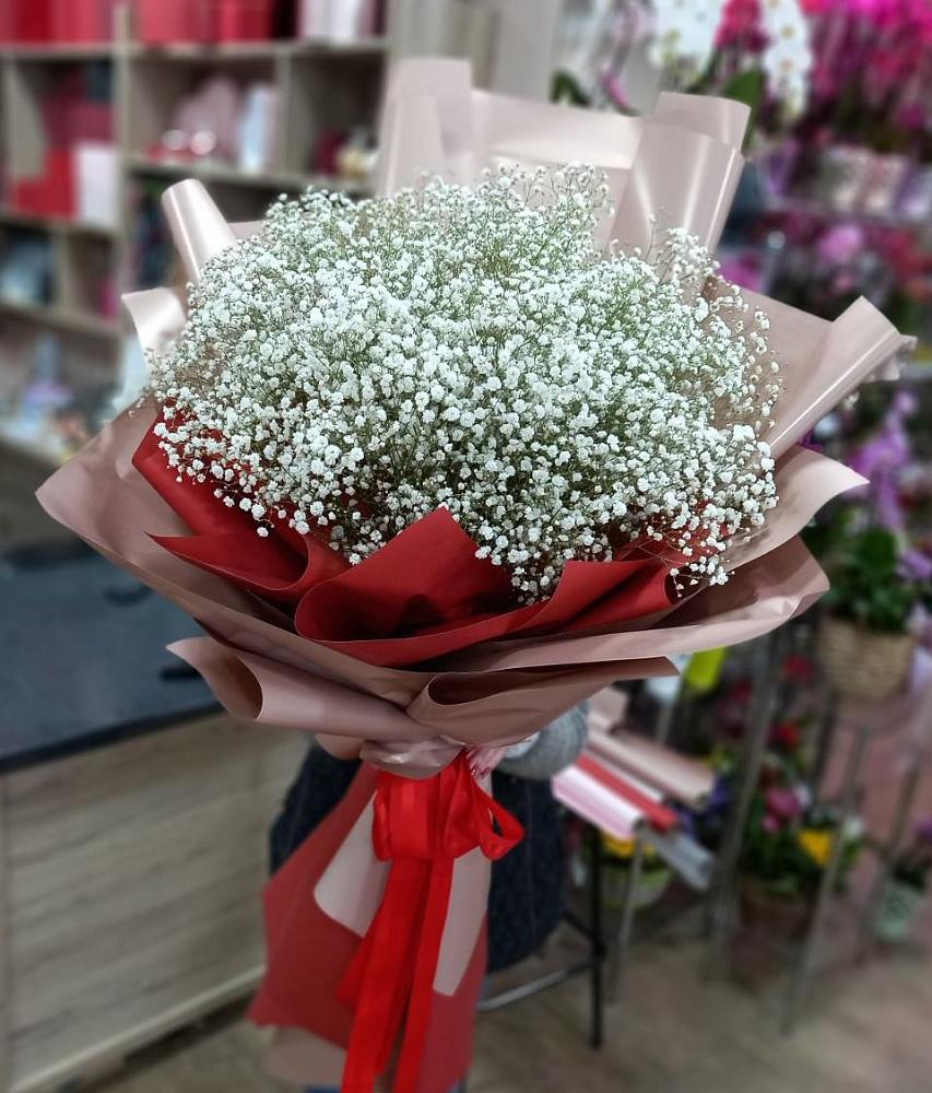 Букет Белые хлопья в Каменске Букет цветов из: Гипсофила в Каменске