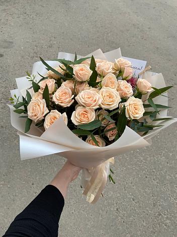 Букет Кремовые розы Латте в Каменске